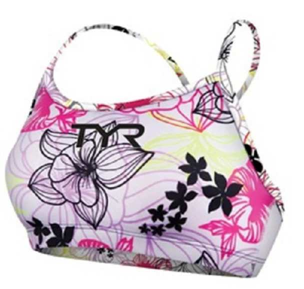 TYR Women's Tahitian Garden Thin Strap Power Support Top 2 TYR Women's Tahitian Garden Thin Strap Power Support Top