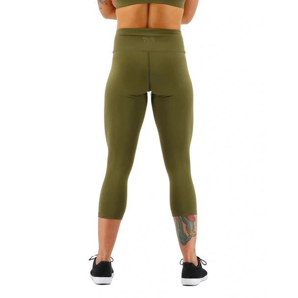 TYR Women's Solid High-Rise 3/4 Legging - 2023 3 TYR Women's Solid High-Rise 3/4 Legging - 2023 - Image 2